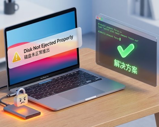 Mac中磁盘没有正常推出的解决方案